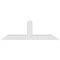 Ekena Millwork Portland Architectural Grade PVC Gable Bracket, 72"W x 24"H x 6"D x 6"F, 8/12 Pitch GBP072X24X0606POR00 - alternate 4